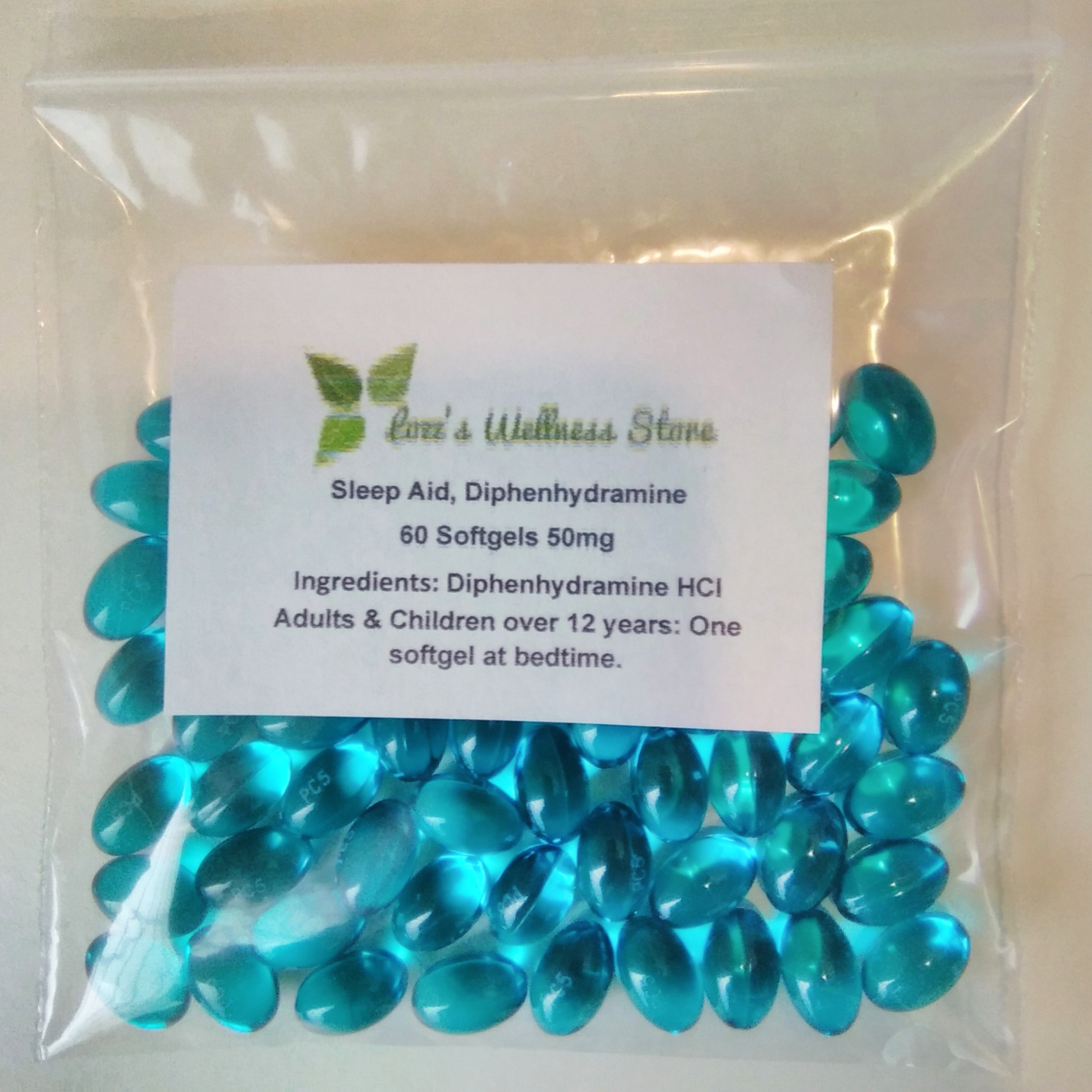 Sleep Aid, Diphenhydramine Softgels, 50mg