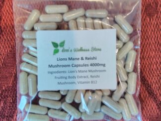Lion's Mane & Reishi Mushroom Capsules 4000mg 60 Capsules