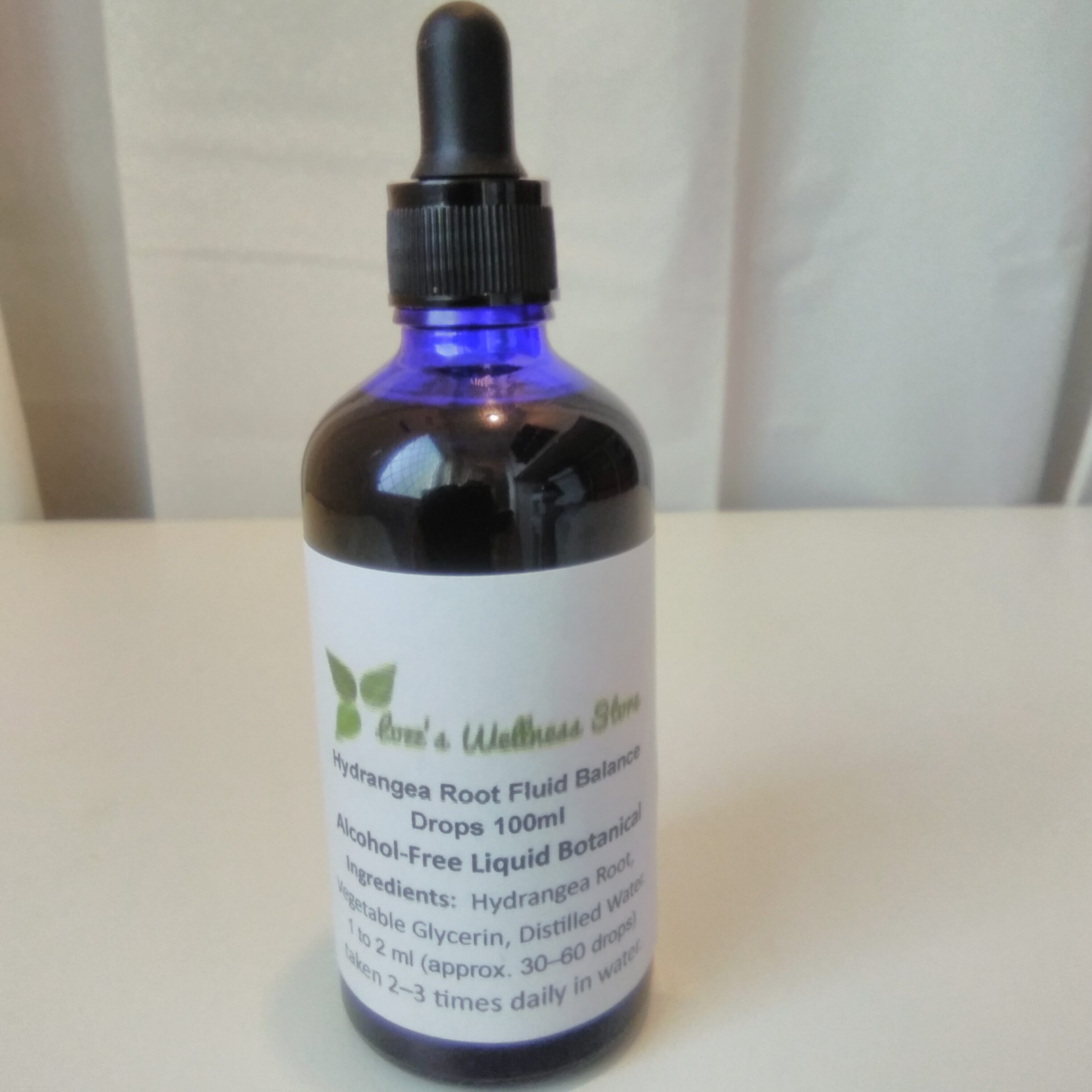 Hydrangea Root Fluid Balance Drops | Alcohol-Free Liquid Botanical 100ml